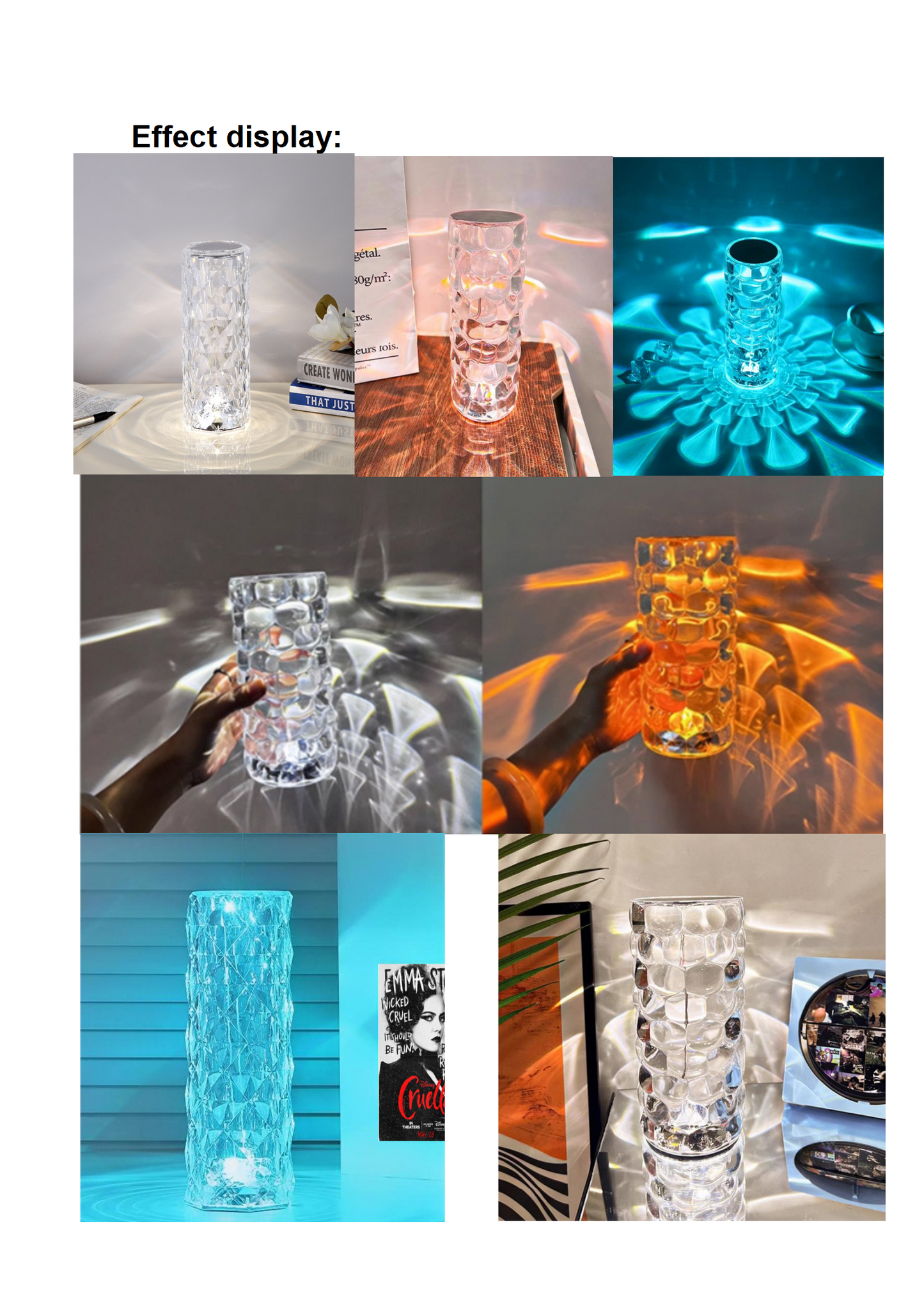 【Not just a lamp — a dancer in crystal】LED crystal, music atmosphere light