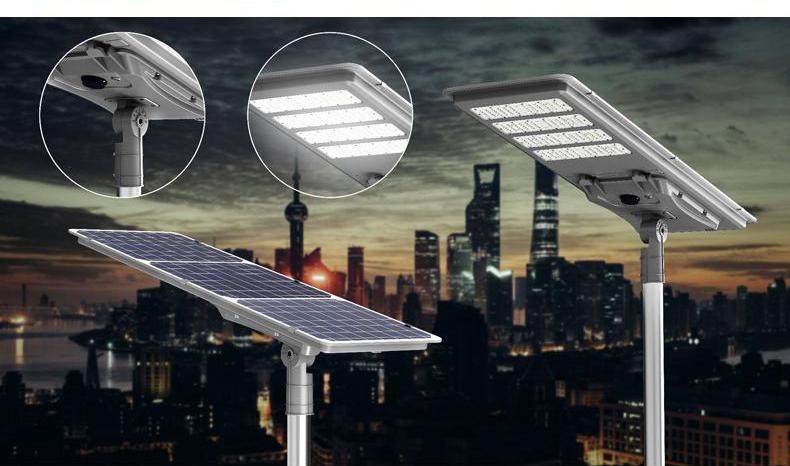 【Solar street light 】Outdoor waterproof/light control, time control, remote control, 20-24 hours of battery life