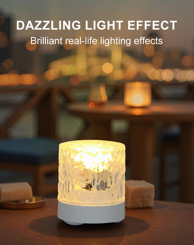 【Let Anxiety Drift Away with the Light Waves】LED water ripple ambient light