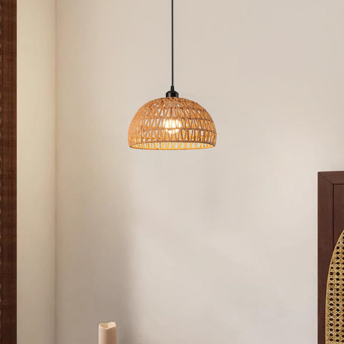 【Bohemian chandeliers】rattan chandeliers, suitable for corridors, bedrooms, and dining rooms