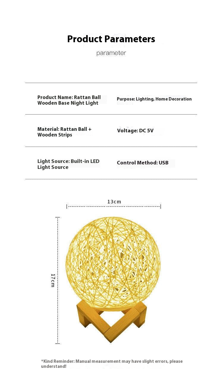 【The Light Hiding in Branches】LED rattan ball ambient light