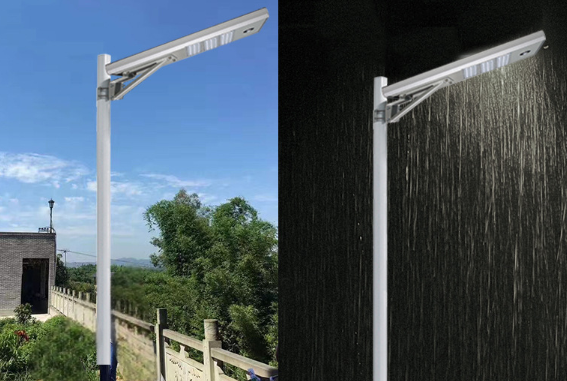 【Solar street lights】 motion sensors, dimmable and waterproof from dusk to dawn