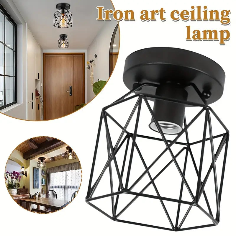 【Embedded lighting fixtures】 vintage black ceiling fixtures suitable for porch, hallway, kitchen, and farmhouse lighting,