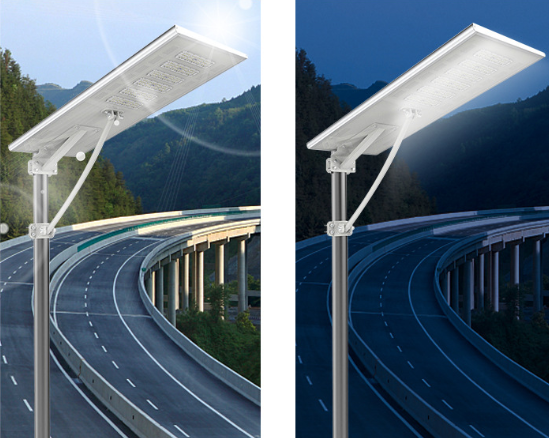 【Solar street light 】(Kangaroo series integrated light), light control/time control/sensing,>24-hour battery life
