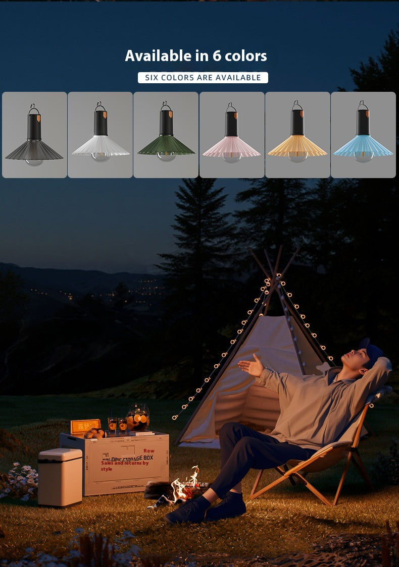 【Nomadic Hearth: Planting a Tiny Sun for the Wandering Tent】LED CAMPING LIGHT