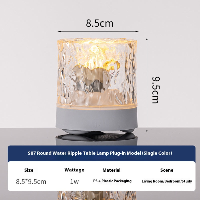 【Let Anxiety Drift Away with the Light Waves】LED water ripple ambient light