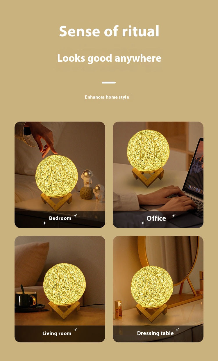 【The Light Hiding in Branches】LED rattan ball ambient light
