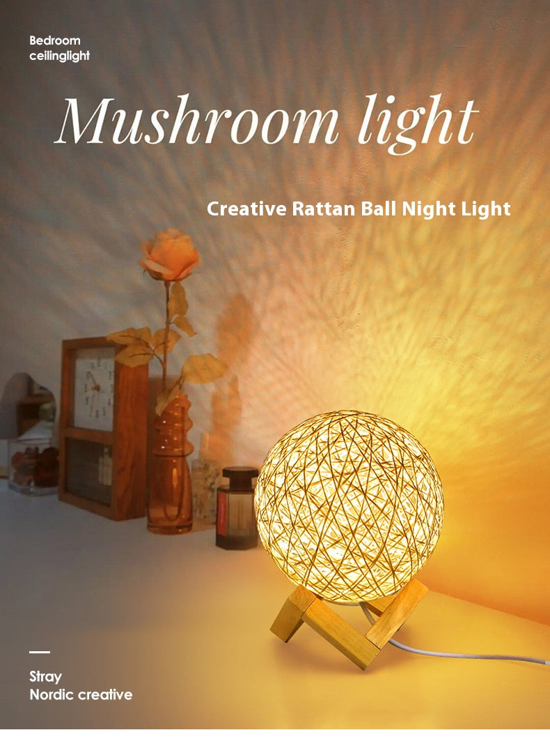 【The Light Hiding in Branches】LED rattan ball ambient light