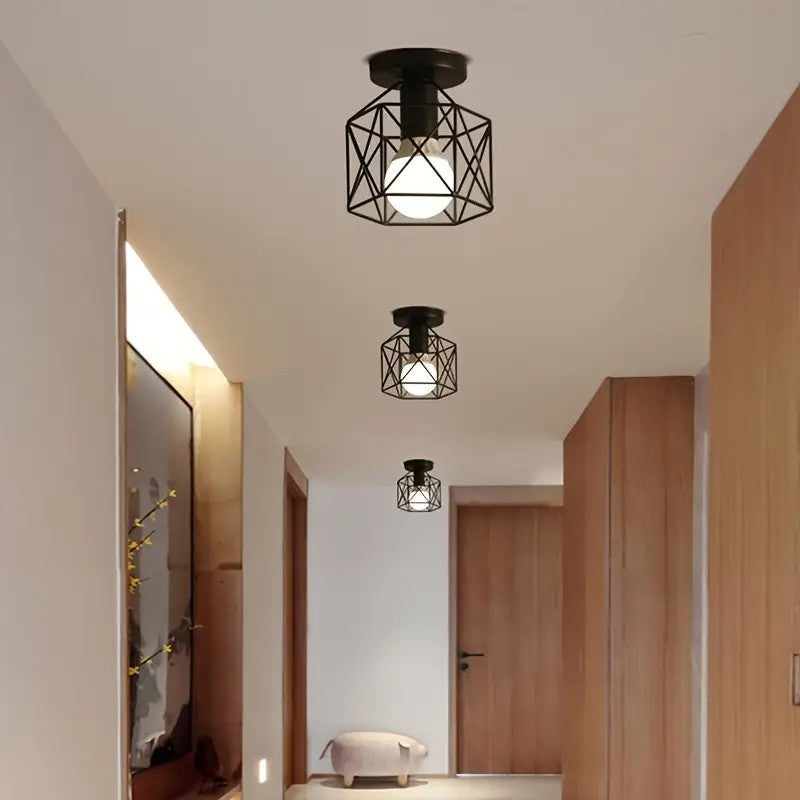 【Embedded lighting fixtures】 vintage black ceiling fixtures suitable for porch, hallway, kitchen, and farmhouse lighting,