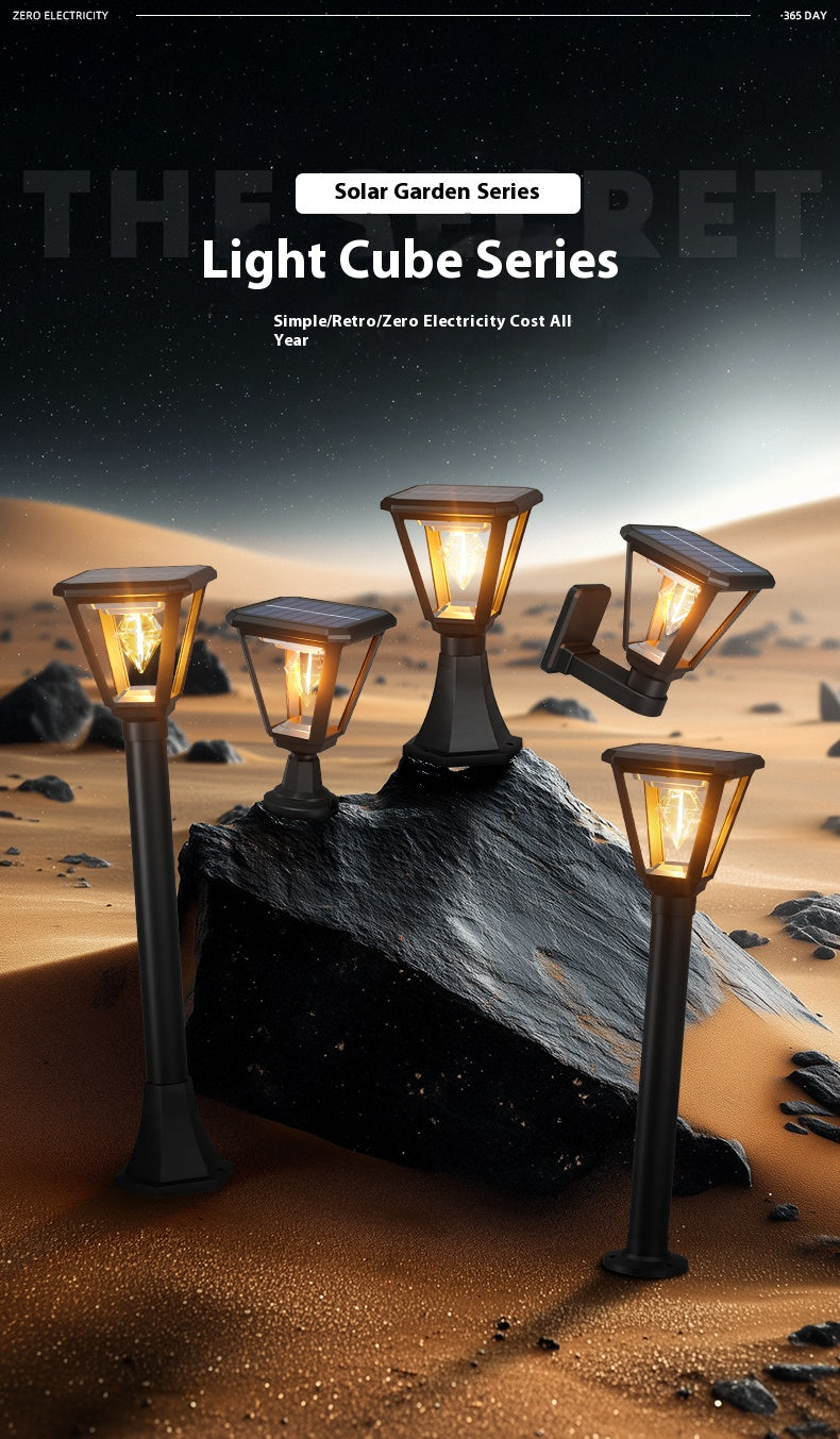 【 Guardian of Your Hero at Night 】 LED Solar Courtyard Light