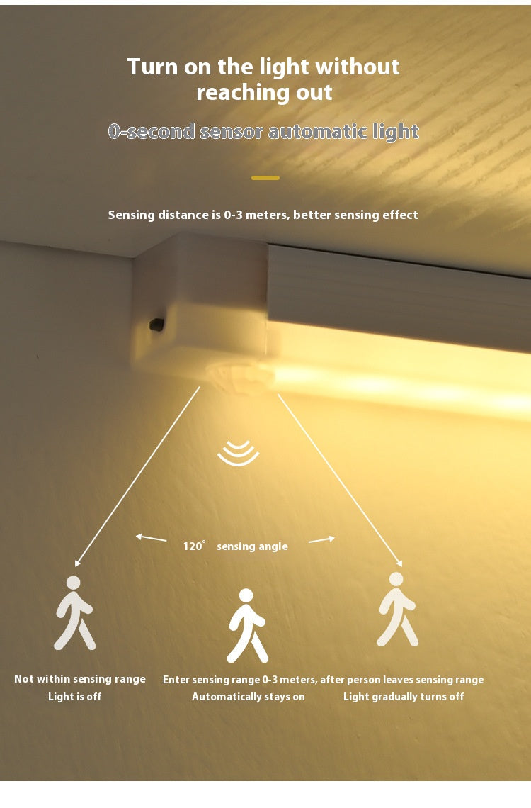 [USB charging motion sensor closet light] indoor counter magnetic light