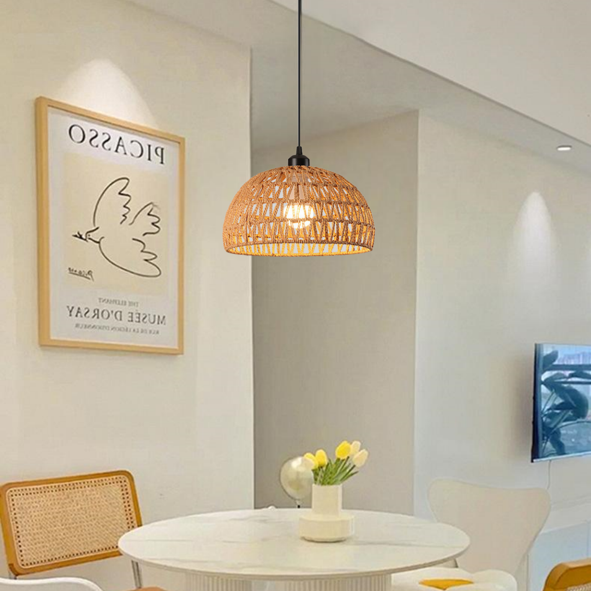 【Bohemian chandeliers】rattan chandeliers, suitable for corridors, bedrooms, and dining rooms