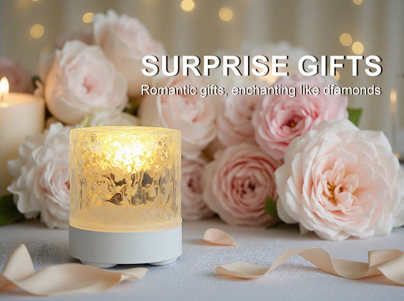 【Let Anxiety Drift Away with the Light Waves】LED water ripple ambient light