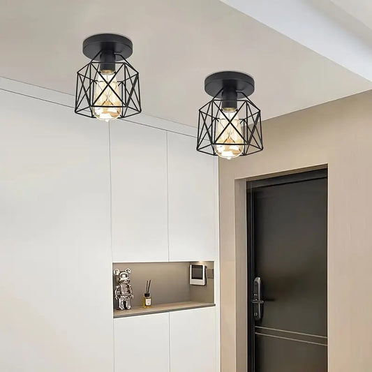 【Embedded lighting fixtures】 vintage black ceiling fixtures suitable for porch, hallway, kitchen, and farmhouse lighting,