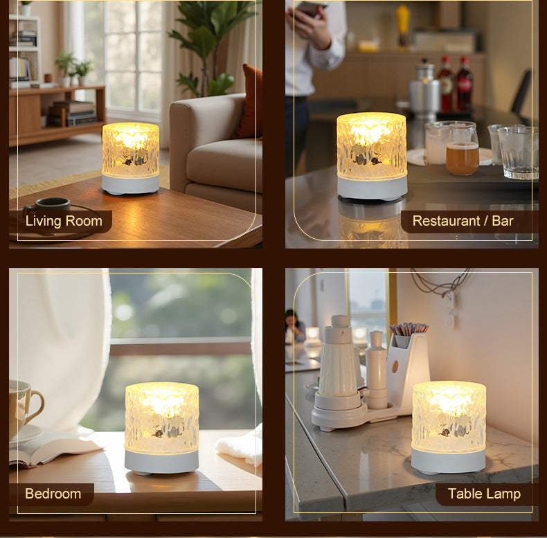 【Let Anxiety Drift Away with the Light Waves】LED water ripple ambient light