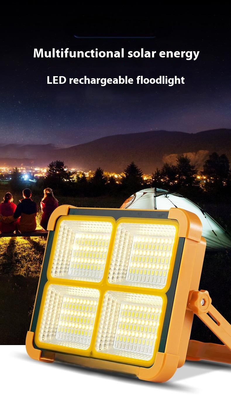 【Portable LED work solar light with infinite brightness】 rechargeable battery floor lamp, emergency work light