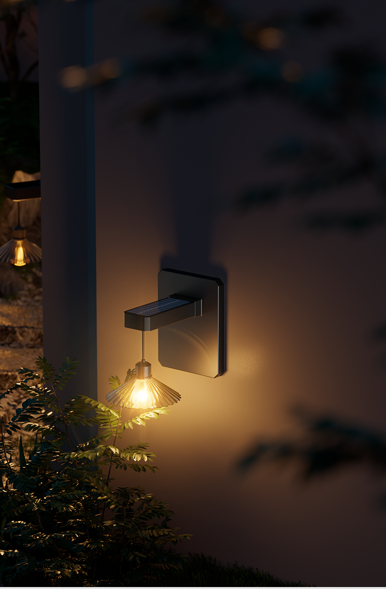【luminate Your Solitude at Night】LED Solar Wall Light