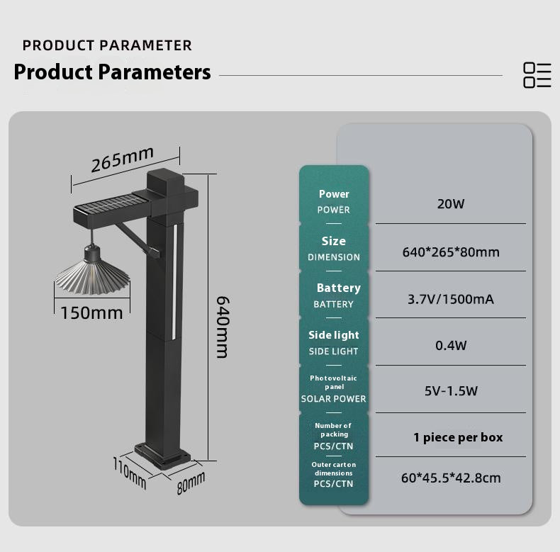【Night Gardener: Guardian of Your Home】LED courtyard light