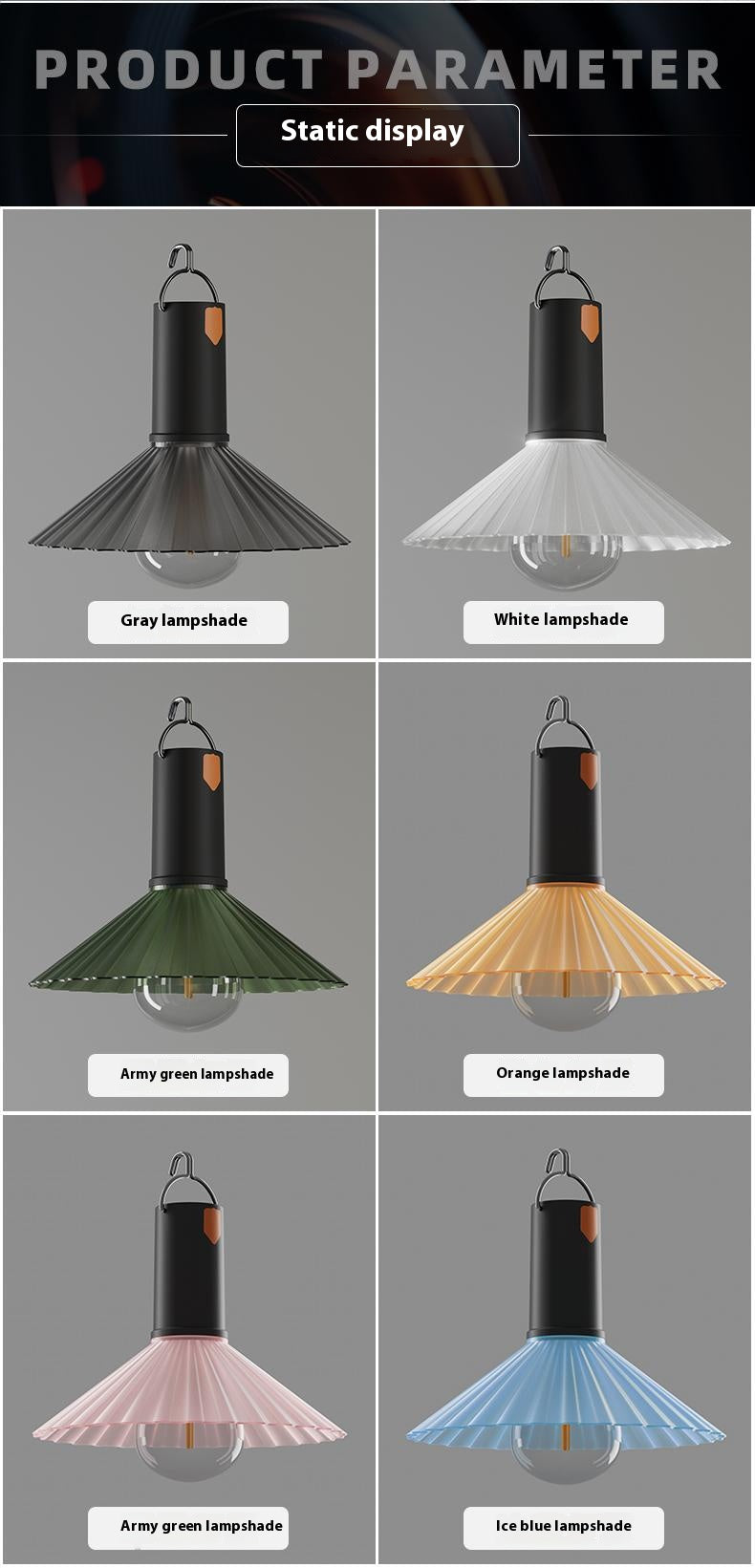 【Nomadic Hearth: Planting a Tiny Sun for the Wandering Tent】LED CAMPING LIGHT