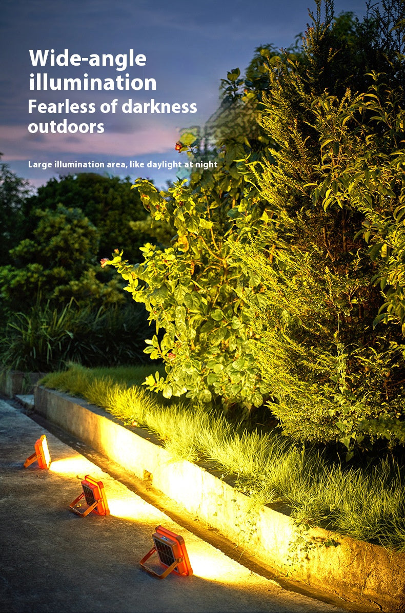 【Portable LED work solar light with infinite brightness】 rechargeable battery floor lamp, emergency work light