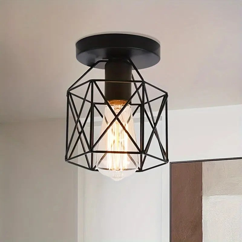 【Embedded lighting fixtures】 vintage black ceiling fixtures suitable for porch, hallway, kitchen, and farmhouse lighting,