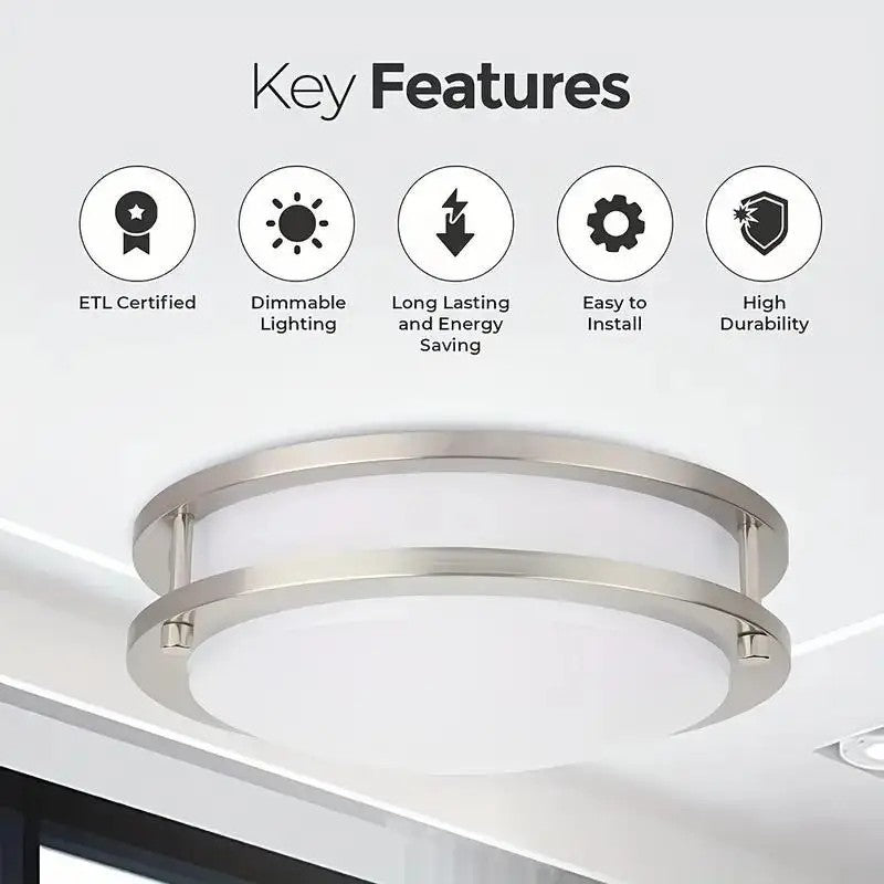 【Adjustable LED ceiling light】embedded installation light, ceiling light for bedrooms, kitchens, bathrooms, corridors.