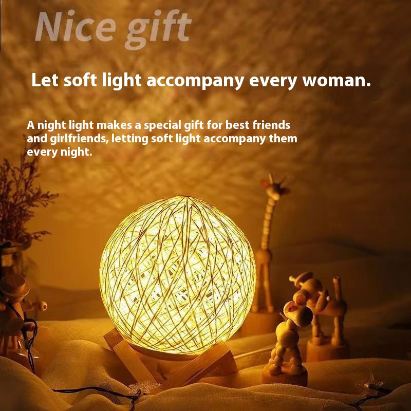 【The Light Hiding in Branches】LED rattan ball ambient light
