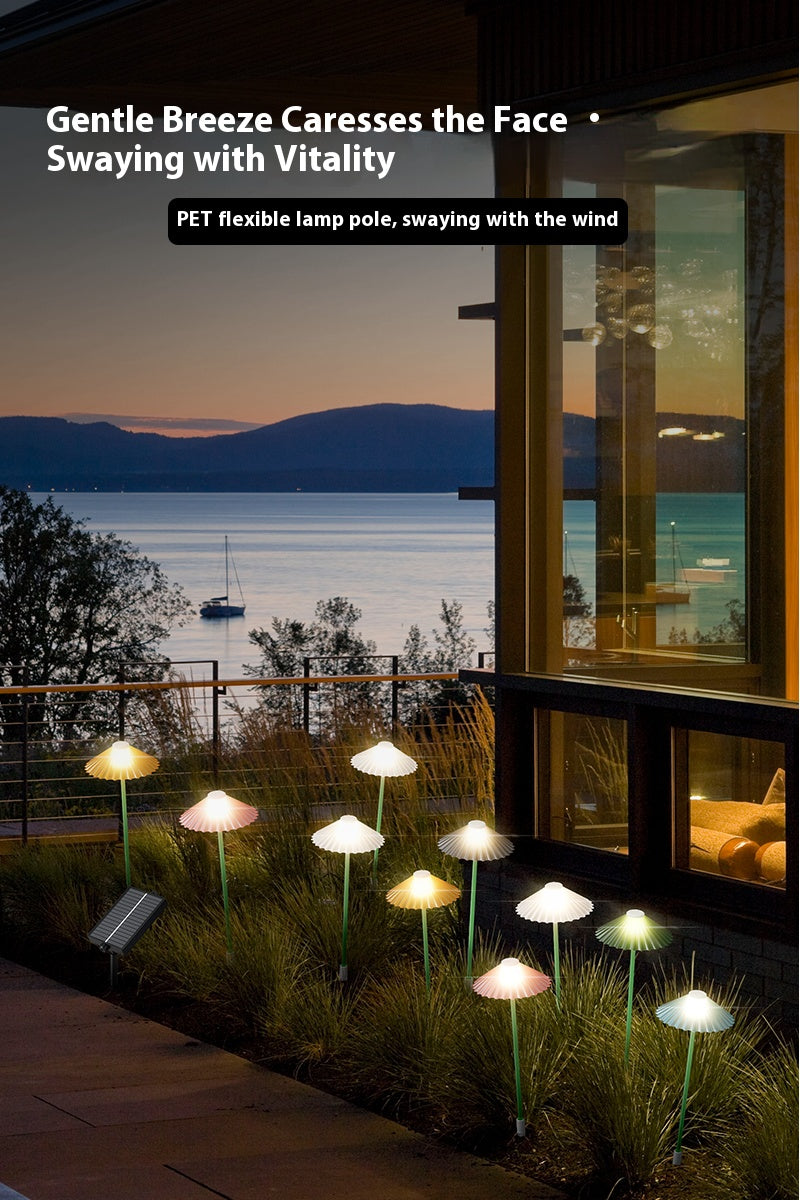【Mushroom Dwarfs: Solar Glow Squad】LED solar courtyard light