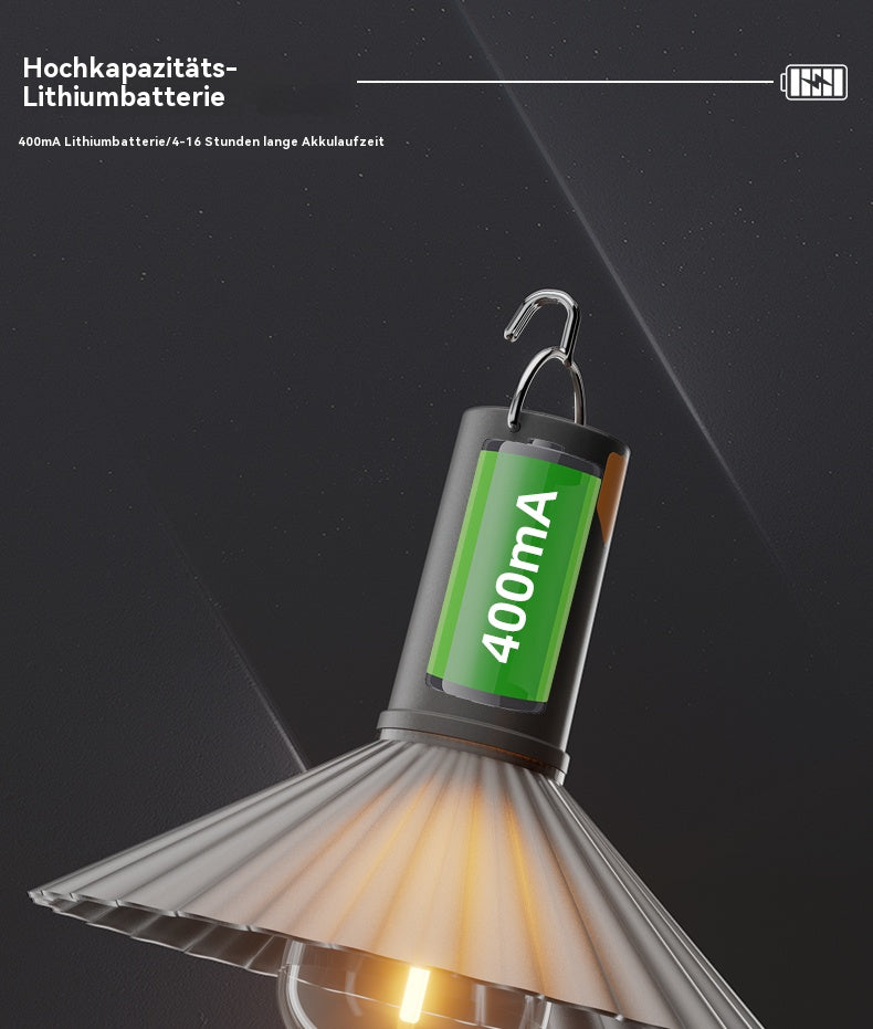 【Nomadic Hearth: Planting a Tiny Sun for the Wandering Tent】LED CAMPING LIGHT