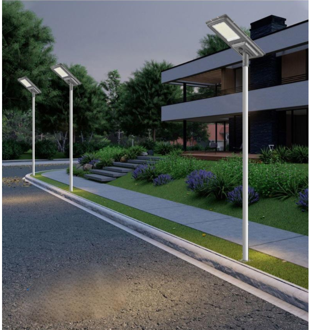 【Solar street light outdoor】wide-angle, with motion sensor light, suitable for gardens and basketball courts