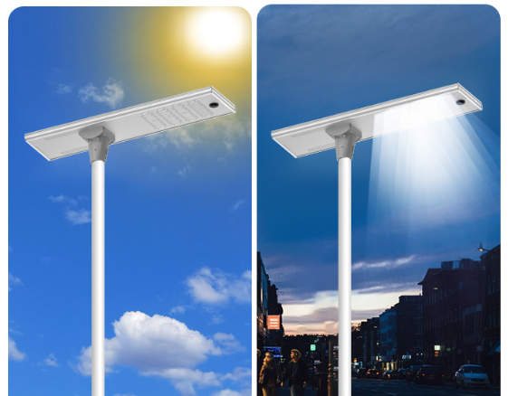 【Solar street light 】Outdoor waterproof, automatic sensing switch during day and night, used for outdoor gardens, courtyards, parking lots