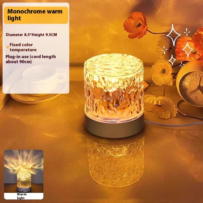 【Let Anxiety Drift Away with the Light Waves】LED water ripple ambient light
