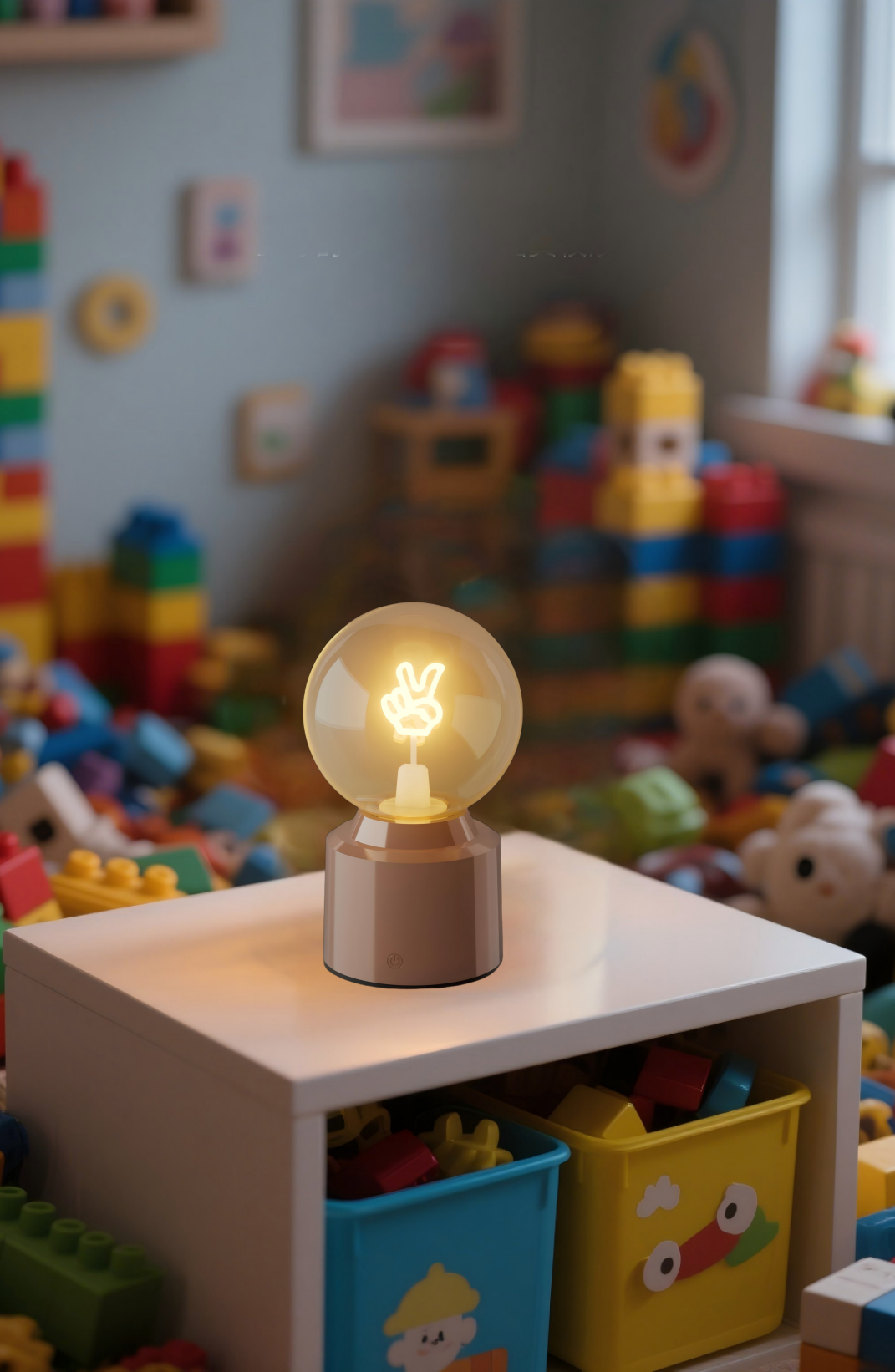 【Best choice for children's gifts】 Creative atmosphere small table lamp