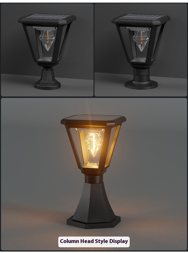 【 Guardian of Your Hero at Night 】 LED Solar Courtyard Light