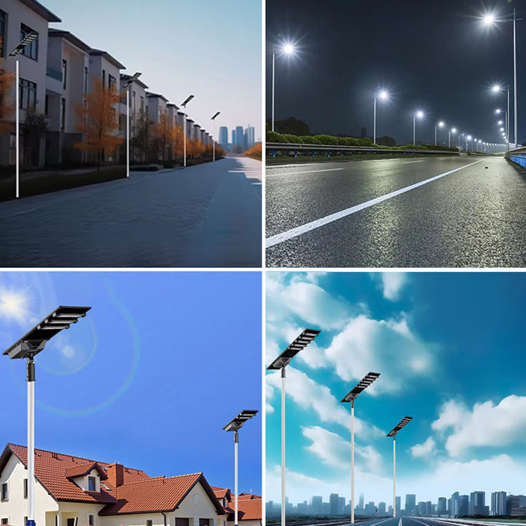 【Solar street light,】30-50W, light control/time control/induction