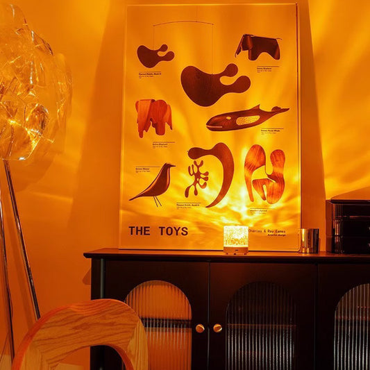 【Let Anxiety Drift Away with the Light Waves】LED water ripple ambient light
