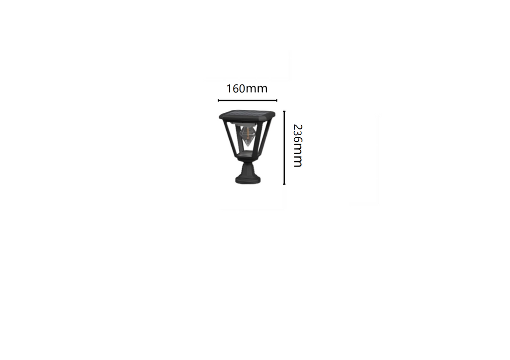 【 Guardian of Your Hero at Night 】 LED Solar Courtyard Light