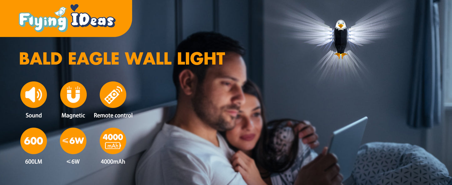 【Where light claims the throne of shadows】Eagle wall lamp