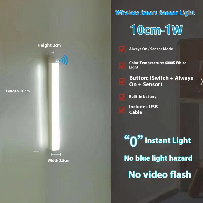[USB charging motion sensor closet light] indoor counter magnetic light