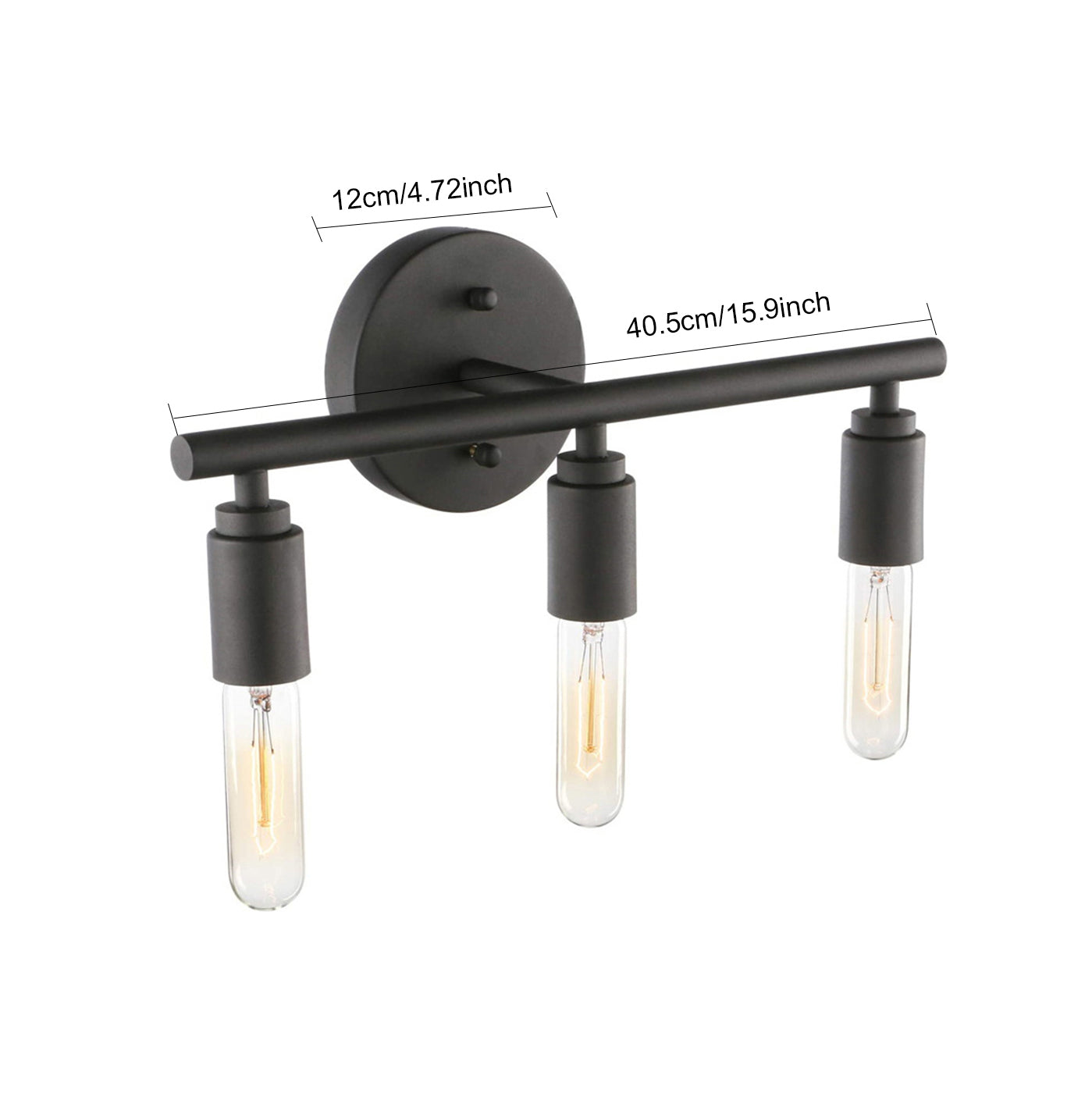 【3Lamp for bathroom】 black modern dresser lamp, bathroom wall lamp