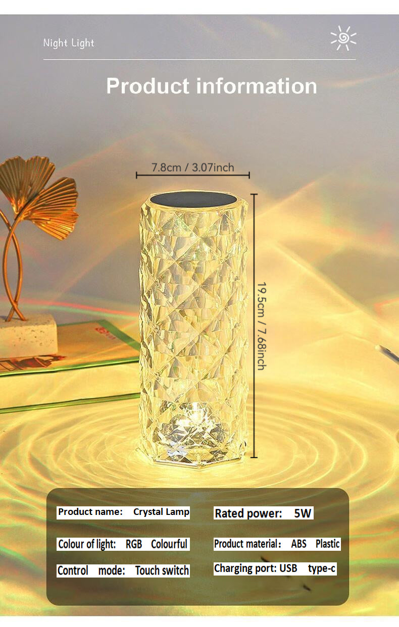 【Not just a lamp — a dancer in crystal】LED crystal, music atmosphere light