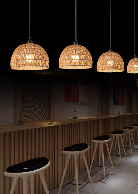 【Bohemian chandeliers】rattan chandeliers, suitable for corridors, bedrooms, and dining rooms